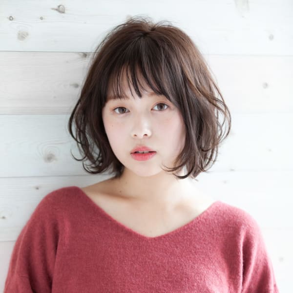 艶感揺るふわボブ