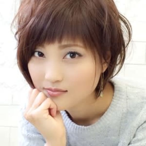 大人可愛い♪無造作ショートバングボブ