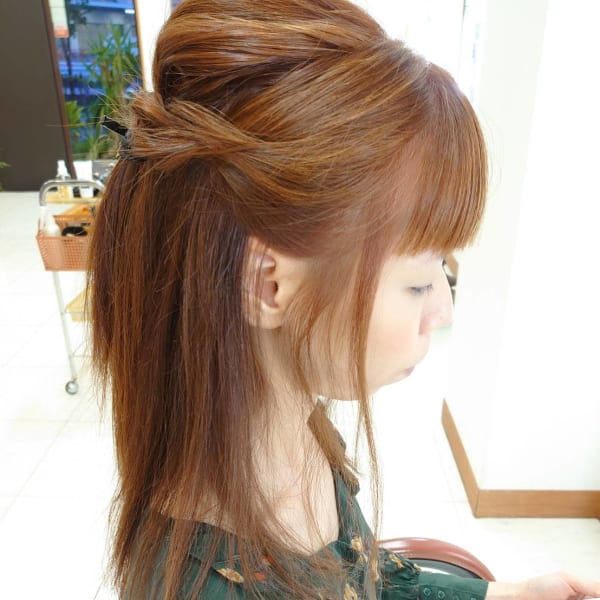 ロングヘアスタイル