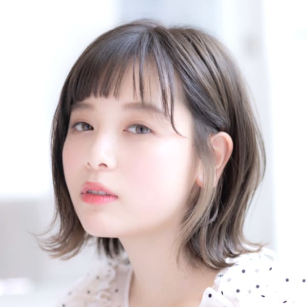 【Euphoria】インナーカラーがかわいい☆外ハネボブ