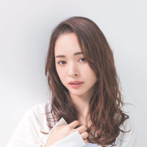 センターパートロング