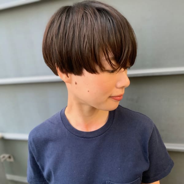 抜け感ショートマッシュ