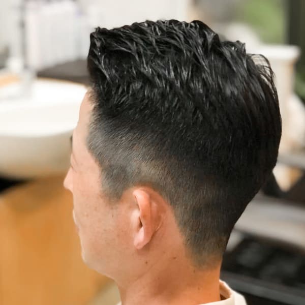 50代メンズヒートカールスタイル【バーバーバー 中野店】