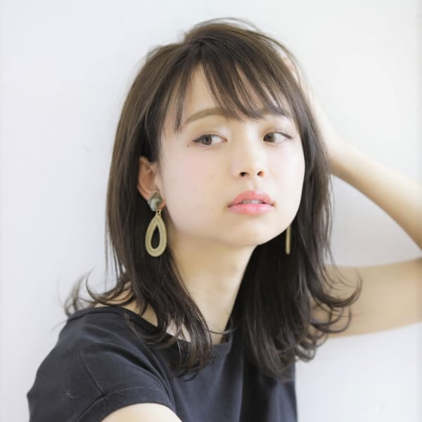 *切りっぱなし大人ミディ*