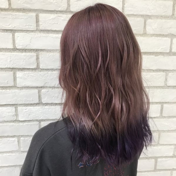 ブリーチ必須◎ピンクパープル