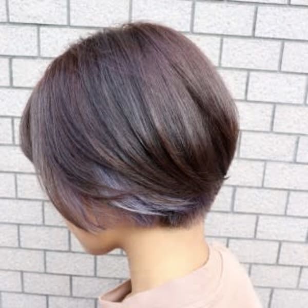 Lia&汐見悠佑 ワンサイドショート&インナーカラー