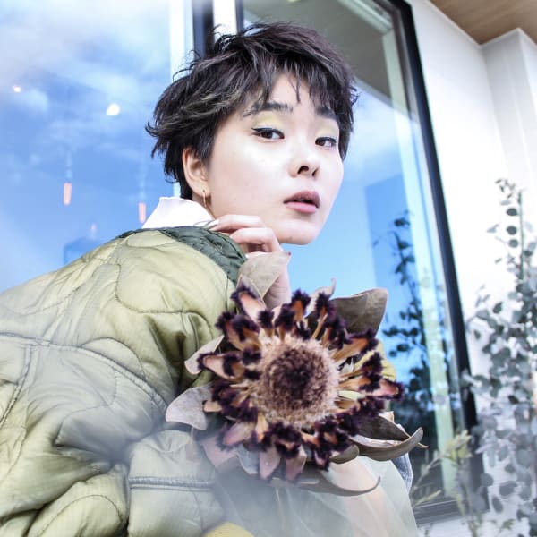 ハンサムショートベリーショートショートパーマ