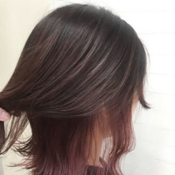 【Euphoria/大内】ベリーピンク×インナーカラー/池袋