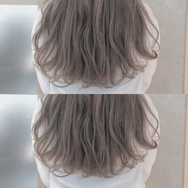 くすみハイベージュカラー