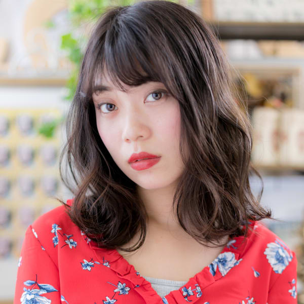 外国人風こなれ感…黒髪韓流ウェーブ リッチウェーブ