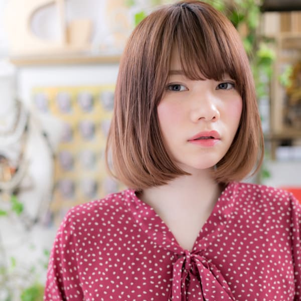 朝楽♪大人かわいいナチュラルボブスタイル キュートボブ