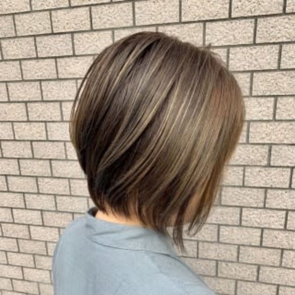 Lia&汐見悠佑 ハイライト×ショートボブ