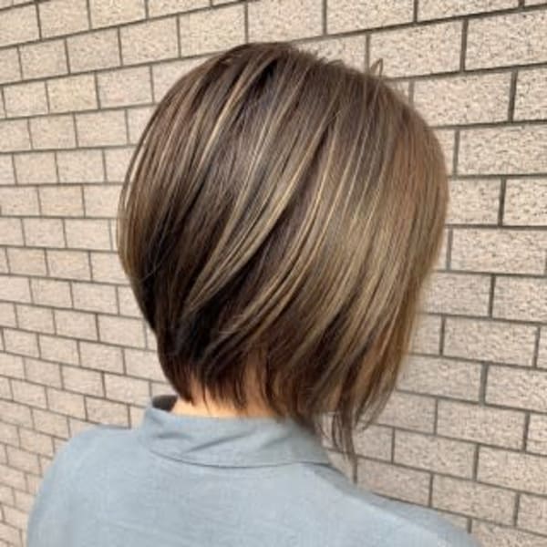 Lia&汐見悠佑 ハイライト×ショートボブ