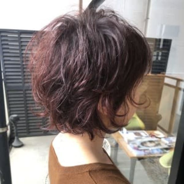 くせ毛×コーラルピンク|×.