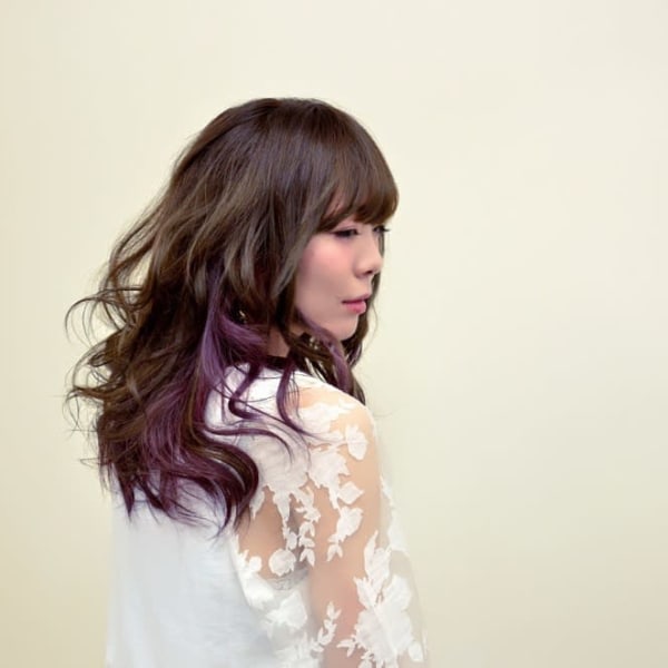 外国人風★ブルージュ×バイオレット(インナーカラー)|Hair Act room