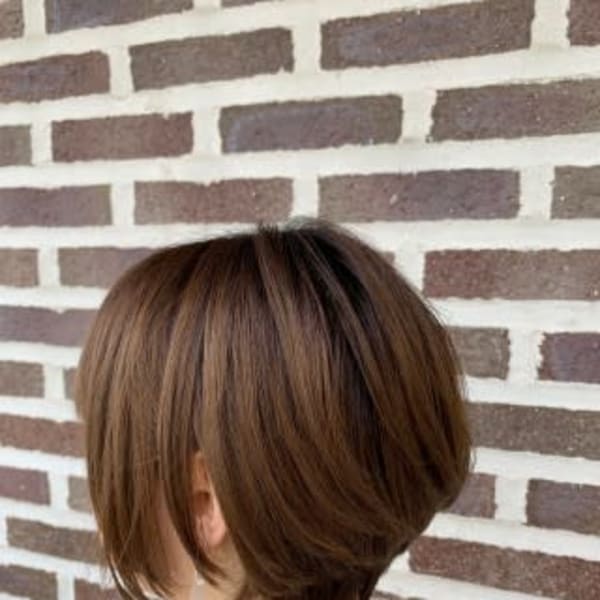 大人ショート アッシュベージュ