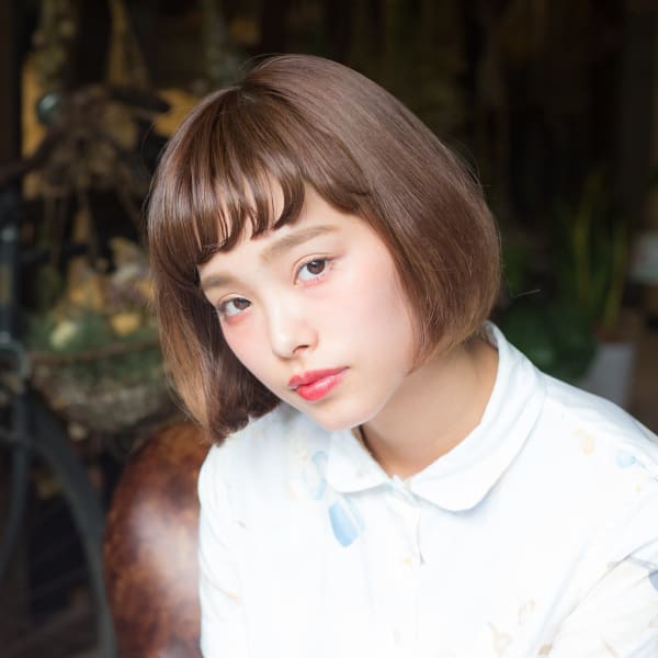 ◇L'avenir あびこ◇ベージュカラーのミニマムボブ