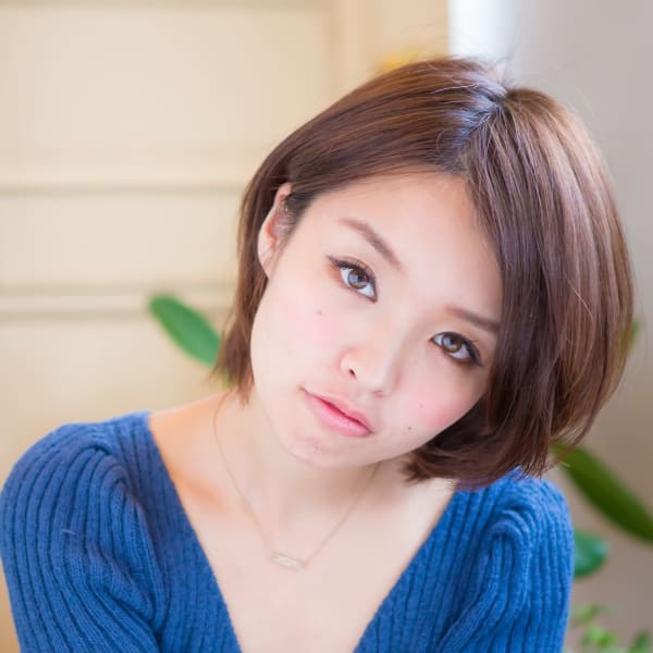 ◇L'avenir あびこ◇ナチュラルストレート前下がりボブ