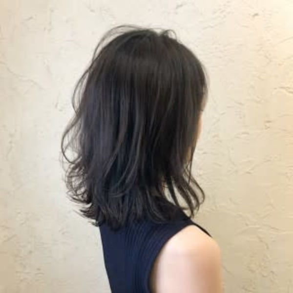 【flor 戸塚】*レイヤーウルフミディ+グレージュ*