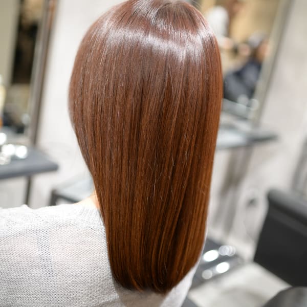 【HANS名古屋伏見】つやつやコーラルピンク＊ヘアカラー