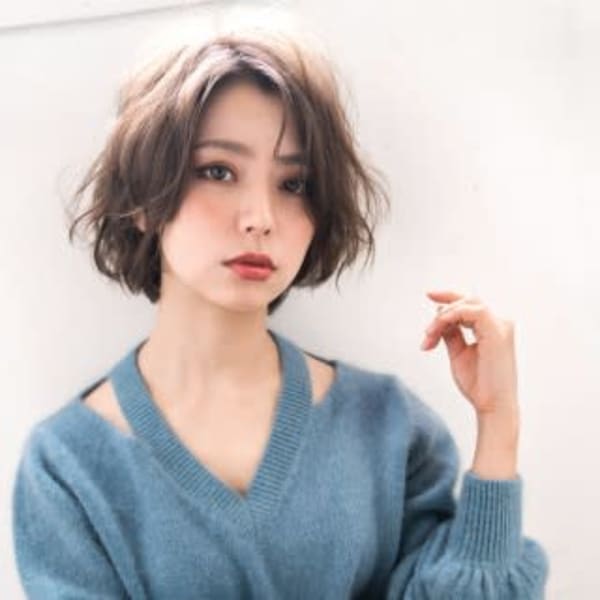 ハンサムウェーブボブ