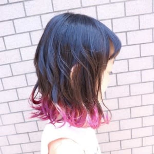 オススメ順 キッズ グラデーションカラーの髪型 ヘアスタイル 楽天ビューティ