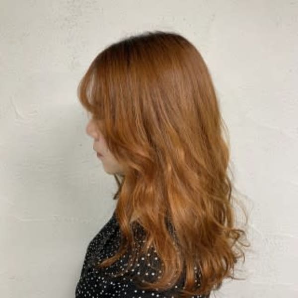 ダブルカラー 小顔に見せるヘア 伸ばしかけ 池袋