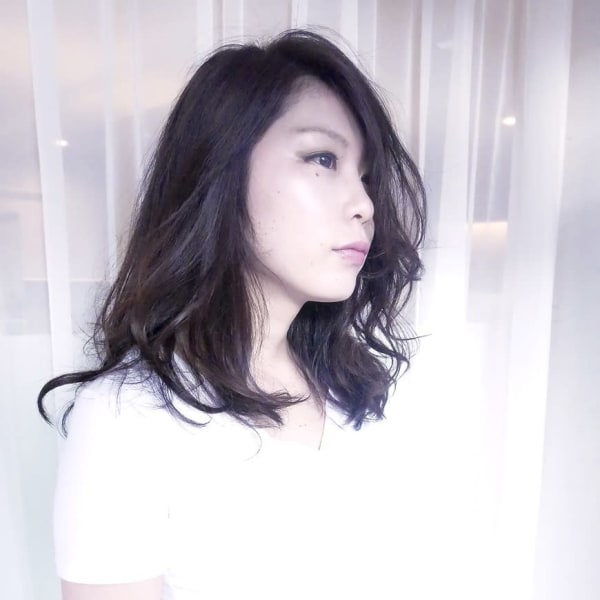 大人リバースカールパーマ