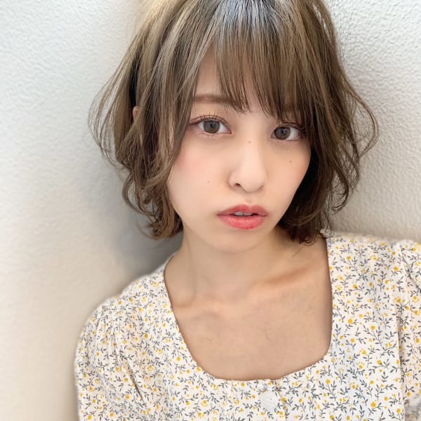 アフロート添田】耳かけも可愛いワンサイドショート ブランジュ