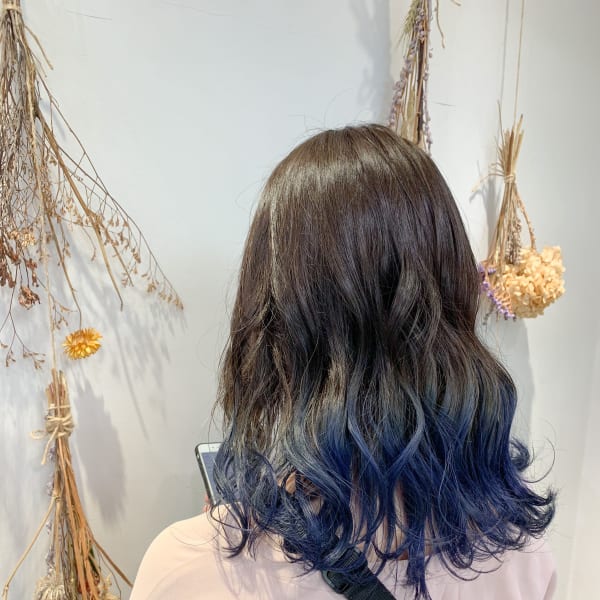 グラデーションカラーで外国人カラーに☆