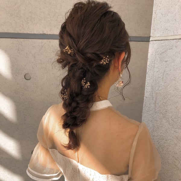 オススメ順 30代 編み込みの髪型 ヘアスタイル 楽天ビューティ