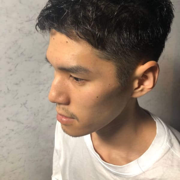 ソフト&ウエットウェーブ<理容室><銀座><メンズ>