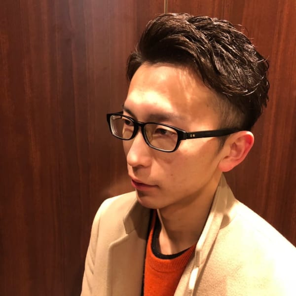 洋風ビジネススタイル<理容室><銀座><メンズ><ショート>