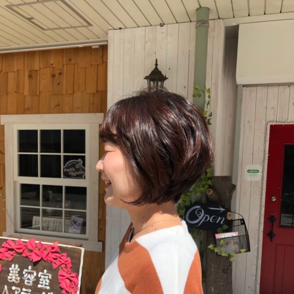 ショートレイヤーボブスタイル|hair land Oz