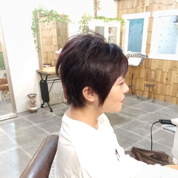 オトナショートレイヤースタイル|hair land Oz