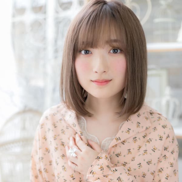 斜めバング♪Iラインストレートボブ 伸ばしかけ