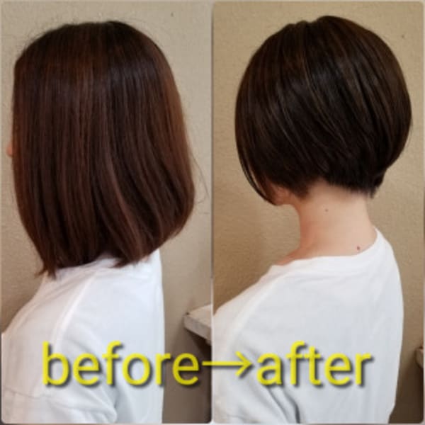 ショート×前下がり