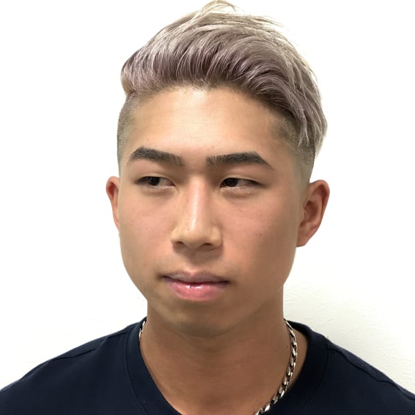 スキンフェード オン ホワイトブリーチ|Silvana Hair Studio