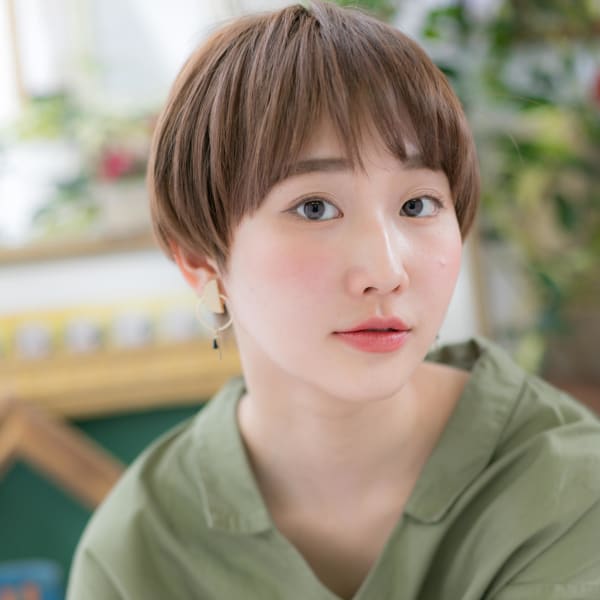 大人かわいい☆外国人風カラー小顔マッシュ 個性的