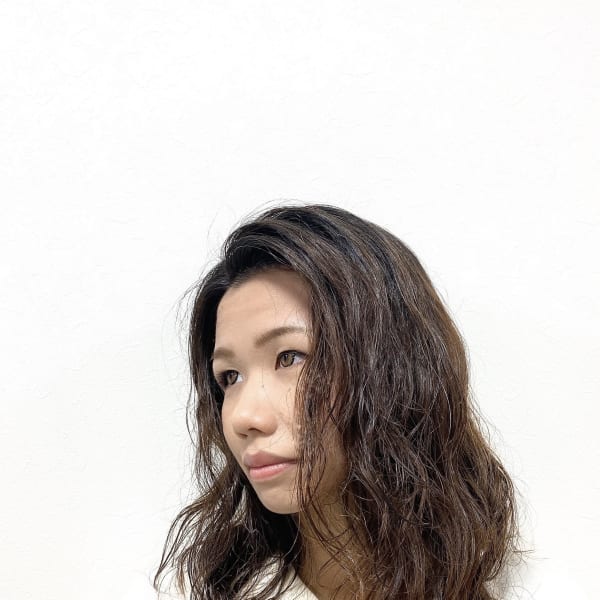 濡れ感×ウェーブ