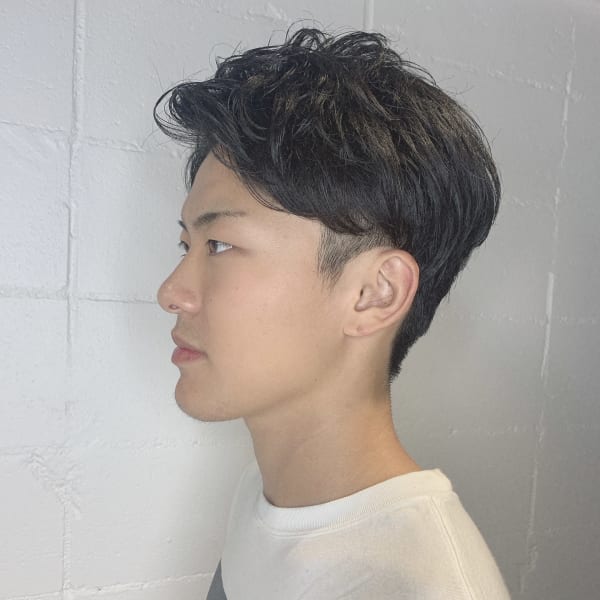 王道メンズ7：3オールバックスタイル