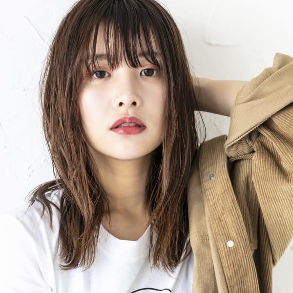 グラデーションカラーナチュラルブラウンベージュカラー外国人風