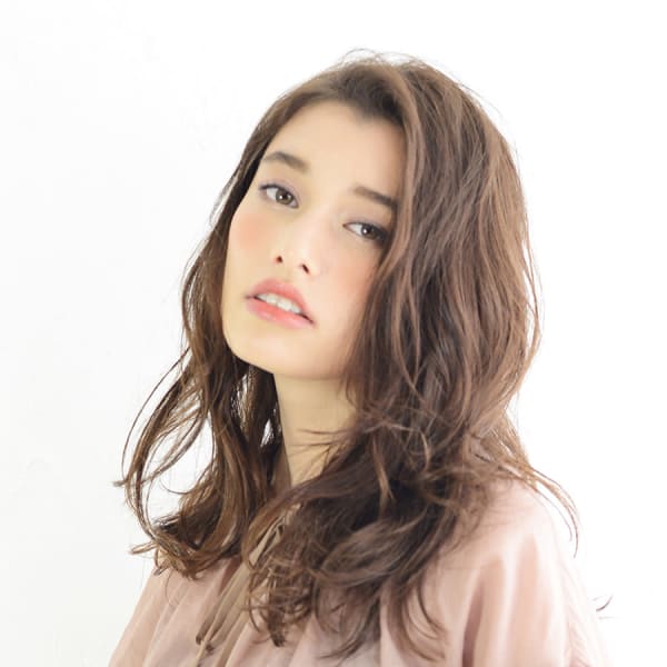 こなれ感♪万能ナチュラルかきあげウェーブスタイル