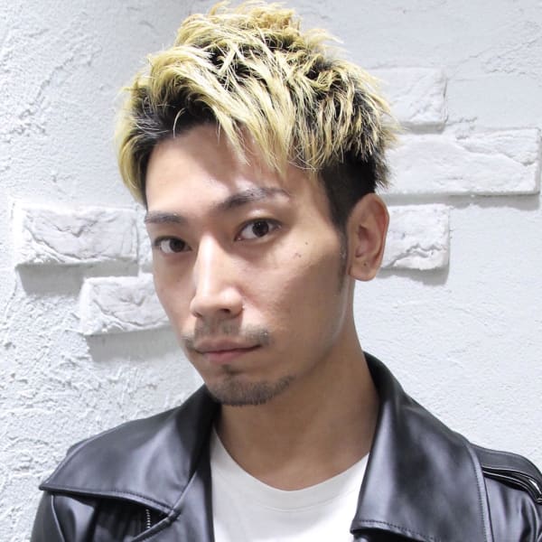 ワイルドアップバング束間ツーブロックショート|a Gland 梅田本店