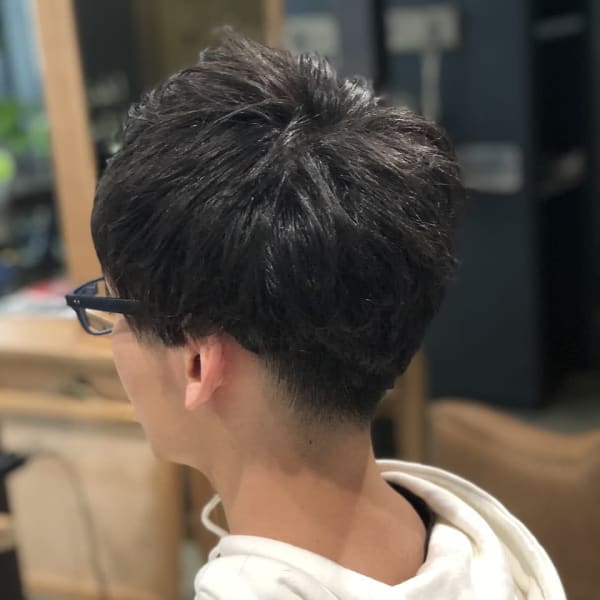 癖毛風メンズパーマ