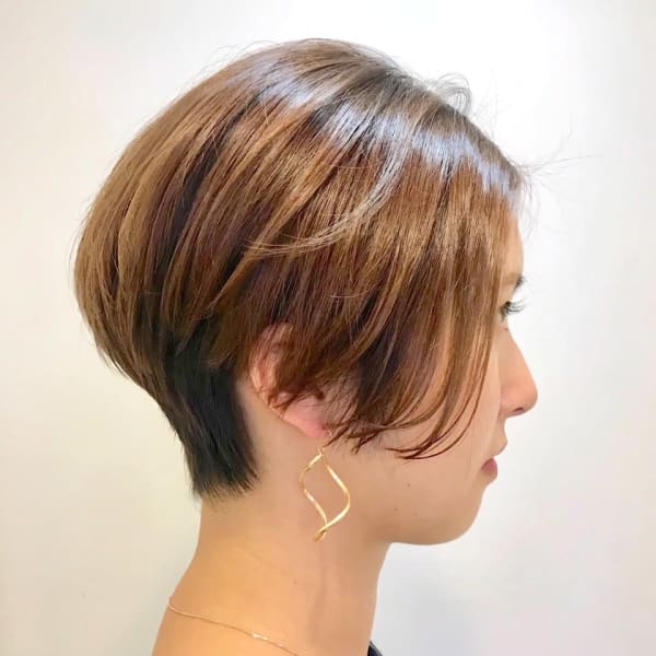 前下がりのハンサムショート 【RENJISHI 宮本】