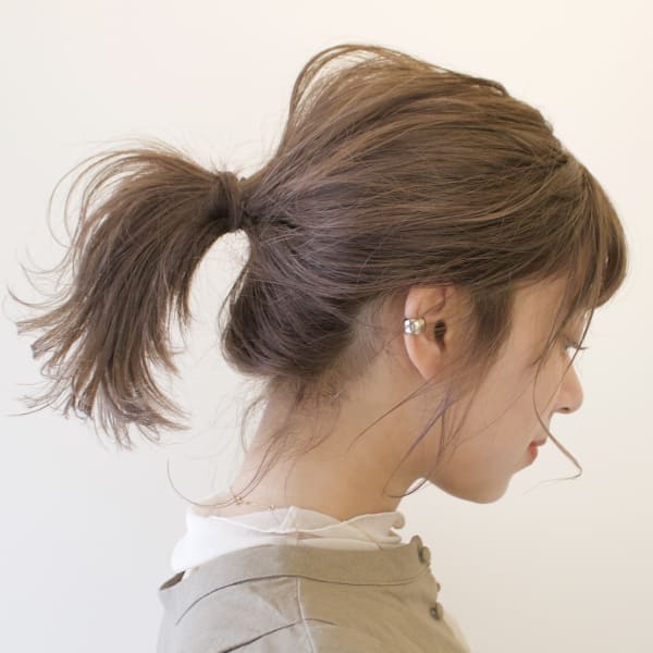 ラフポニーテールアレンジ