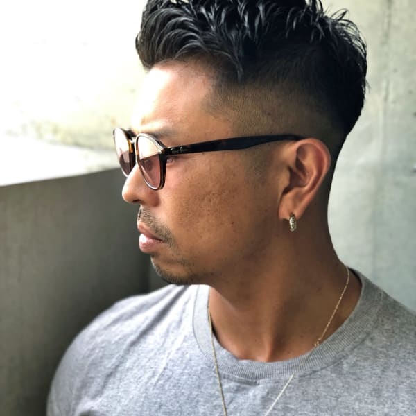 フェードカット × サイドパート|HOL