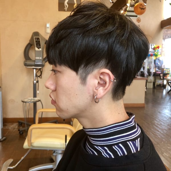 ツーブロショートマッシュ