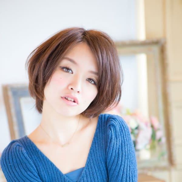 【Aries上赤江/富山市】☆大人可愛い小顔ひし形ショートボ|Aries 上赤江店